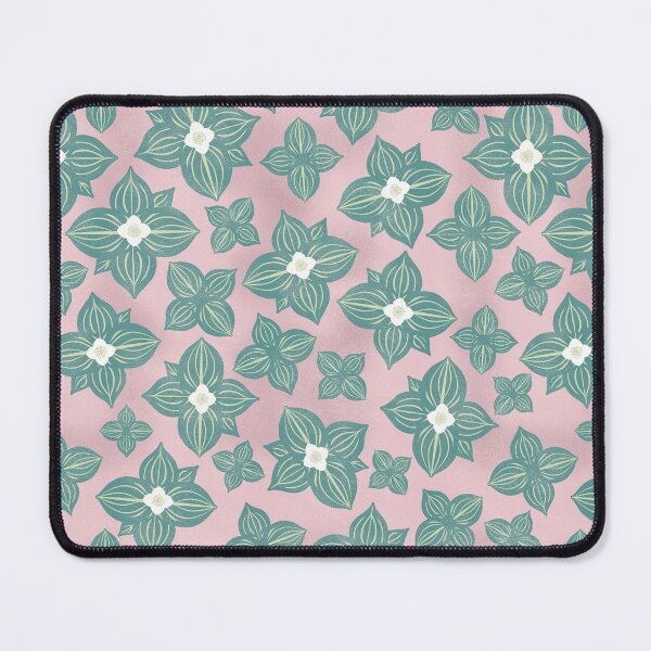 Item preview, Tossed Bunchberry Blossoms on Pink designed and sold by Christine Philbrick.