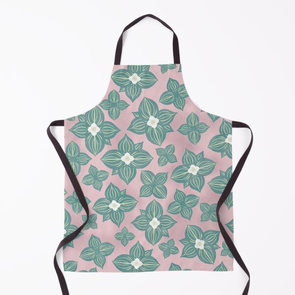 Item preview, Tossed Bunchberry Blossoms on Pink designed and sold by Christine Philbrick.