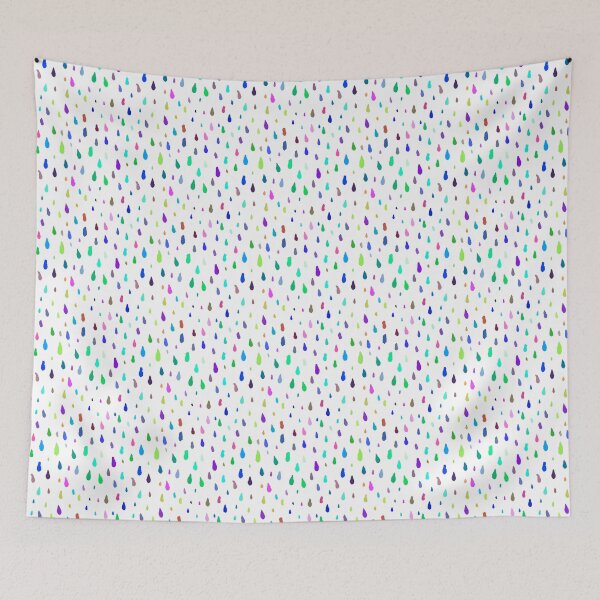 Item preview, Pattern with colorful raindrops designed and sold by AnastasiiaM.