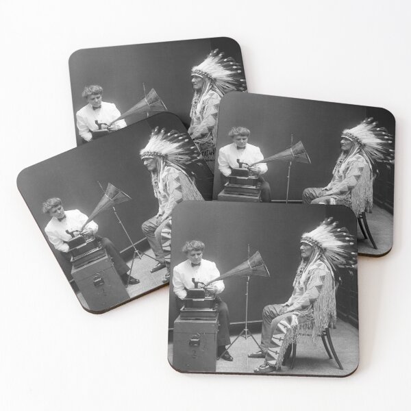 Item preview, Frances Densmore Recording With Mountain Chief - 1916 designed and sold by warishellstore.