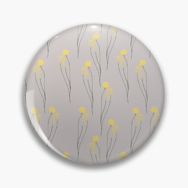 Item preview, Taupe and yellow botanical repeat pattern designed and sold by Andhopedesigns.