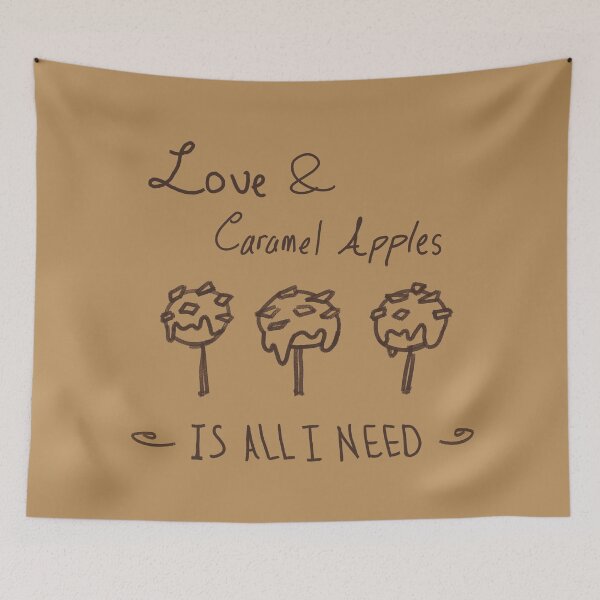 Item preview, Love and Caramel Apples is All I Need Brown Design for Light Shirts designed and sold by EssarangArt.