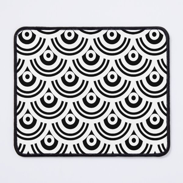 Item preview, Retro white and black semicircles designed and sold by IoanaHraball.