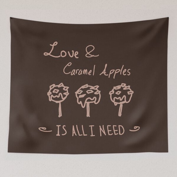 Item preview, Copy of Love and Caramel Apples is All I Need Tan Design for Dark Shirts designed and sold by EssarangArt.