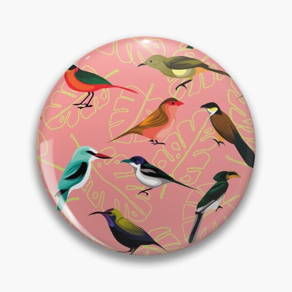 Item preview, EXOTIC BIRDS PATTERN designed and sold by bluAvocado.