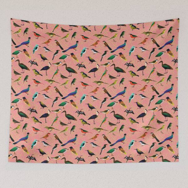 Item preview, EXOTIC BIRDS PATTERN designed and sold by bluAvocado.