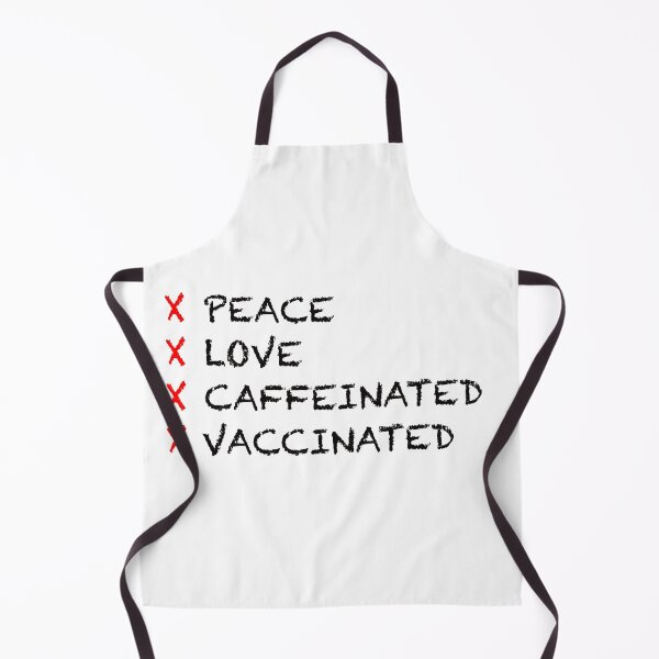 Item preview, Peace love caffeinated vaccinated designed and sold by Yuchi1.