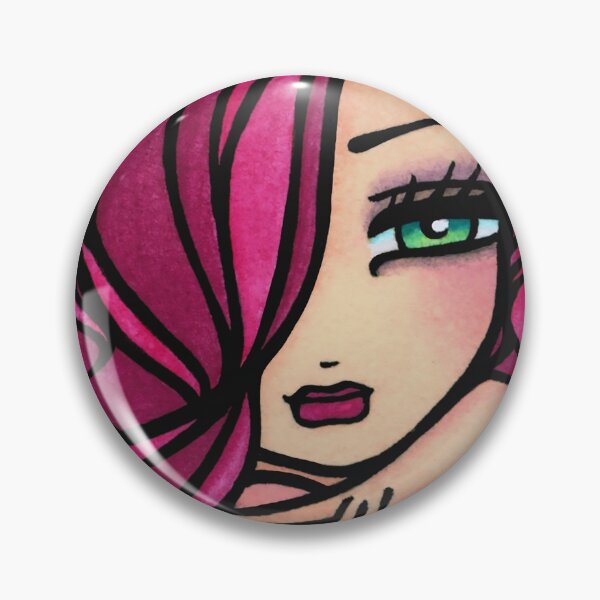 Item preview, Pink Haired Glamorous Mermaid Whimsical Fantasy Art designed and sold by hannahlynnart.