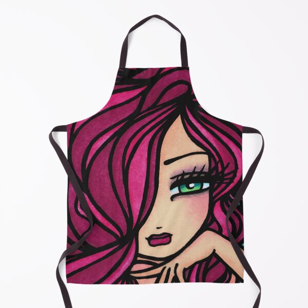 Item preview, Pink Haired Glamorous Mermaid Whimsical Fantasy Art designed and sold by hannahlynnart.