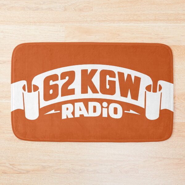 Item preview, 1975 - 62 KGW Radio (White on Orange) designed and sold by Justin Ellis.