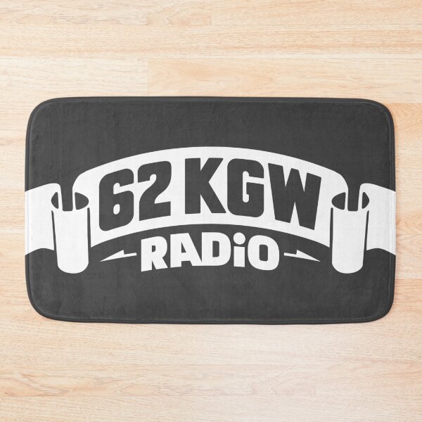 Item preview, 1975 - 62 KGW Radio (White on Asphalt) designed and sold by Justin Ellis.