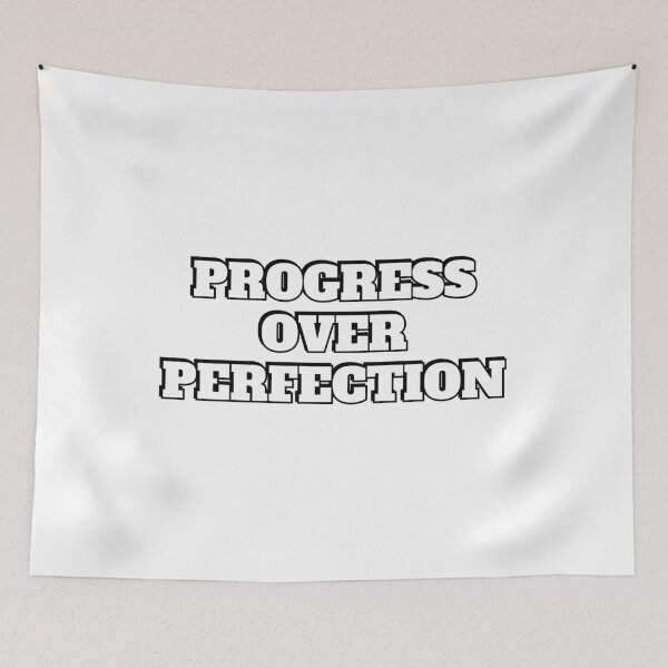 Item preview, motivation PROGRESS OVER PERFECTION designed and sold by Inspirationmotivation.