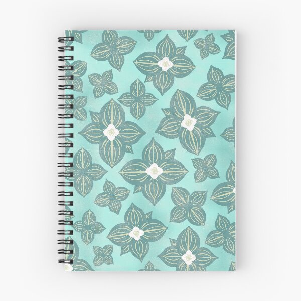 Item preview, Tossed Bunchberry Blossoms on Aqua designed and sold by Christine Philbrick.