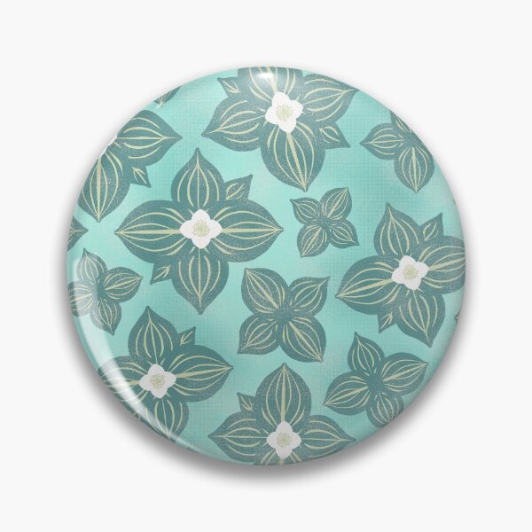 Item preview, Tossed Bunchberry Blossoms on Aqua designed and sold by Christine Philbrick.