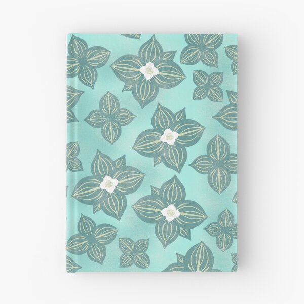 Item preview, Tossed Bunchberry Blossoms on Aqua designed and sold by Christine Philbrick.