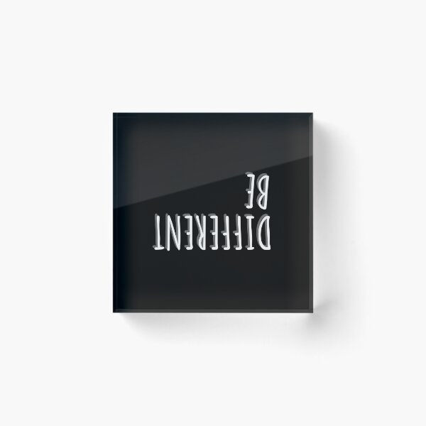 Item preview, Be Different Backward Letters designed and sold by Tiienda ⭐⭐⭐⭐⭐(1.3k).
