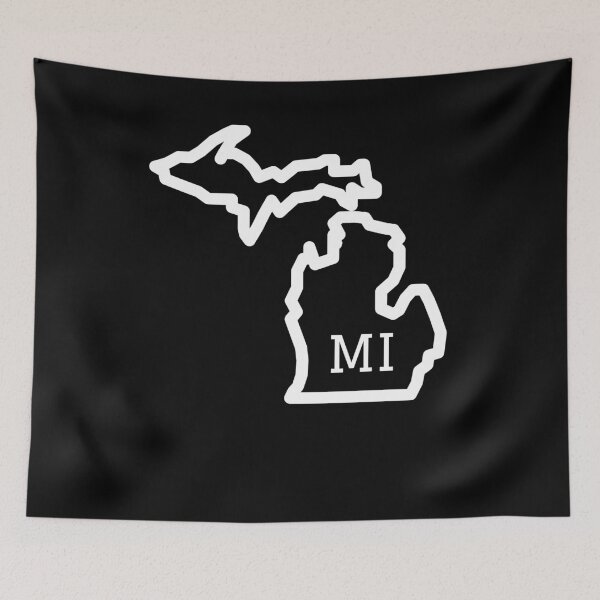 Item preview, State of Michigan MI Abbreviation Outline designed and sold by Hpabedi.