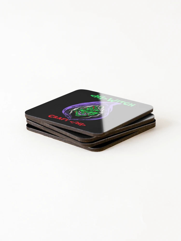 Thumbnail 4 of 5, Coasters (Set of 4), Computer Geek WitchCraft designed and sold by ComputerGeeksTs.