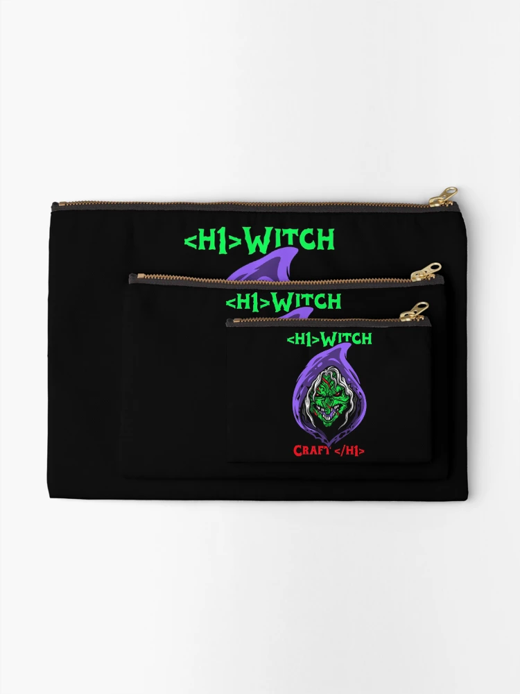 Thumbnail 2 of 4, Zipper Pouch, Computer Geek WitchCraft designed and sold by ComputerGeeksTs.