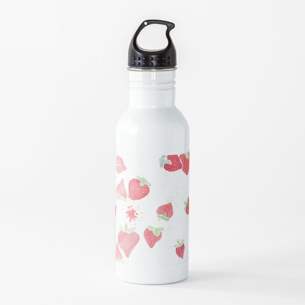 strawberry print Water Bottle
