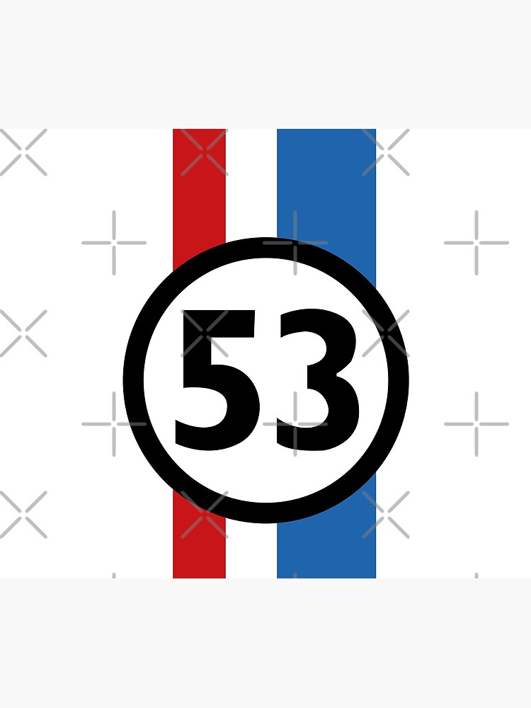 Imagen 5 de 5, Alfombrilla de ratón con la obra Herbie 53 coche viejo, diseñada y vendida por mimobear.