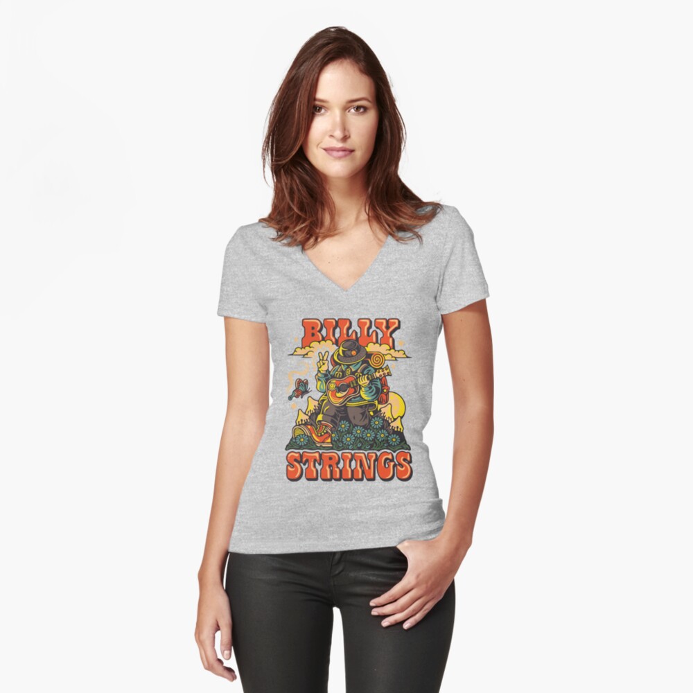 Vista previa del artículo con la obra «Camiseta entallada de cuello en V», diseñado y vendido por o0Nomad0o.