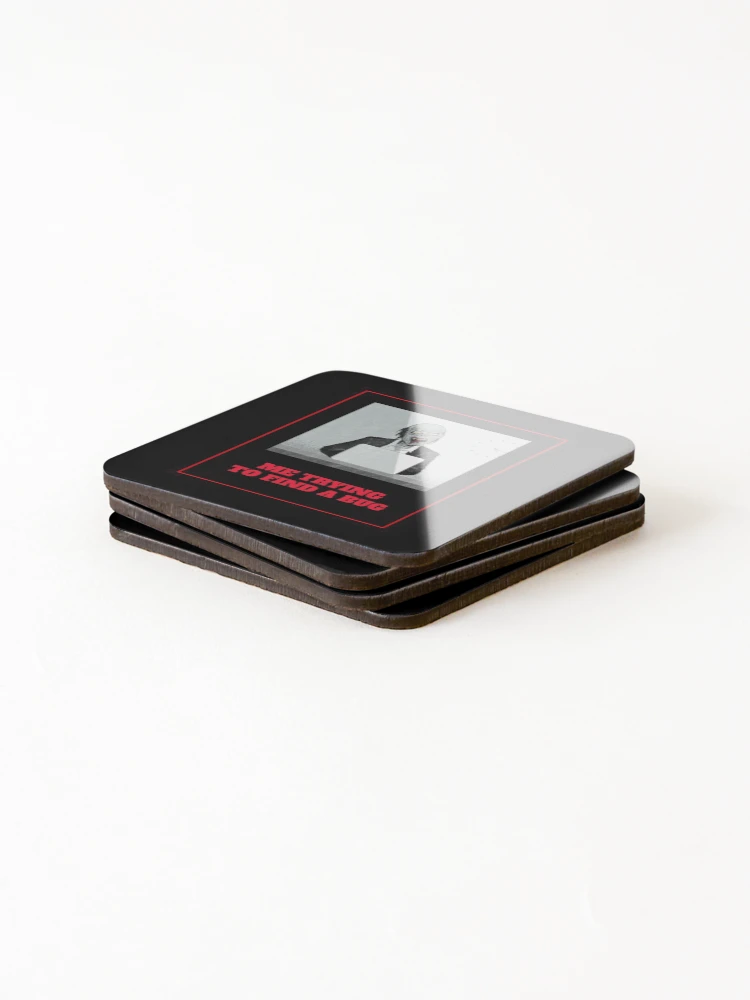 Thumbnail 4 of 5, Coasters (Set of 4), Computer Geek Finding Bug designed and sold by ComputerGeeksTs.