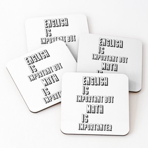 Item preview, English Is Important But Math Is Importanter designed and sold by Fislux.