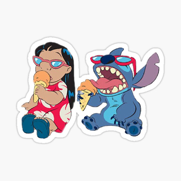 Stitch Sticker for Sale by TFoxCrafts Shop