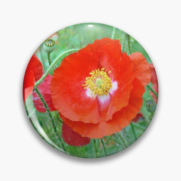 Item preview, Red Poppies In The Rain designed and sold by Jean Gregory Evans.