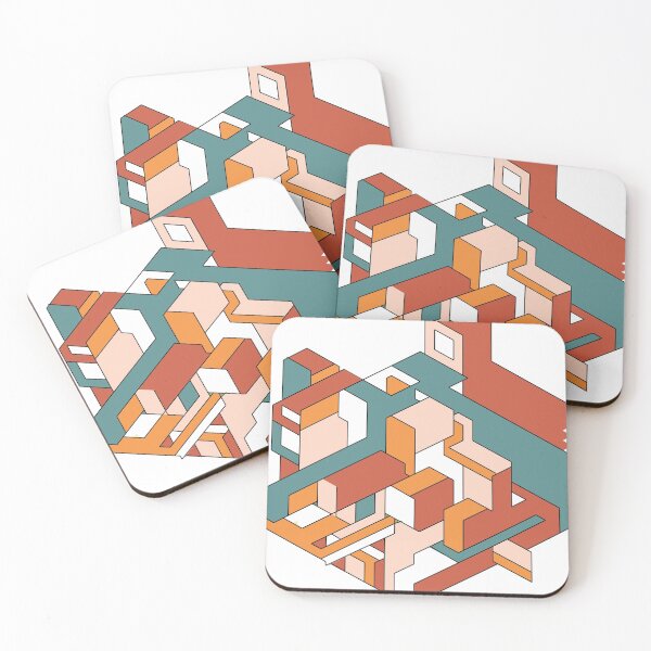 Item preview, the cube land | Isometric drawing designed and sold by wamuigaworld.