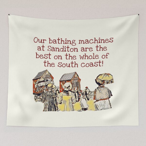 Item preview, Sanditon Bathing Machines South Coast designed and sold by RTee27.