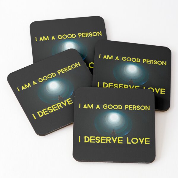 Item preview, I am a good person, I deserve love designed and sold by The Cosmic Turtle.