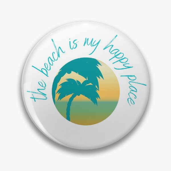 Item preview, The beach is my happy place. Palm tree design. designed and sold by sugarrosekitch.