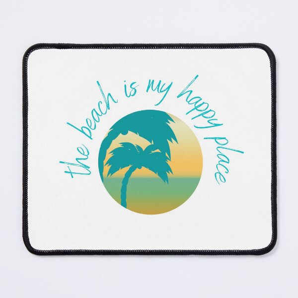 Item preview, The beach is my happy place. Palm tree design. designed and sold by sugarrosekitch.