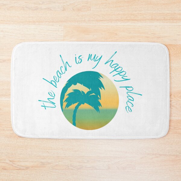 Item preview, The beach is my happy place. Palm tree design. designed and sold by sugarrosekitch.