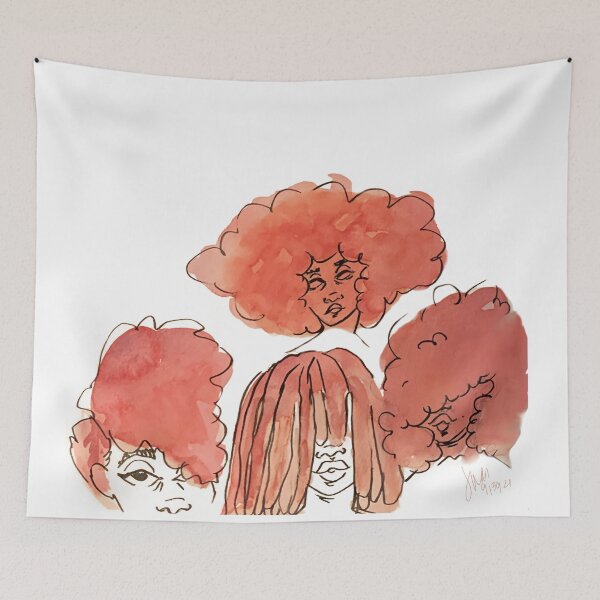 Item preview, Watercolor Afro designed and sold by jwhitneyart.