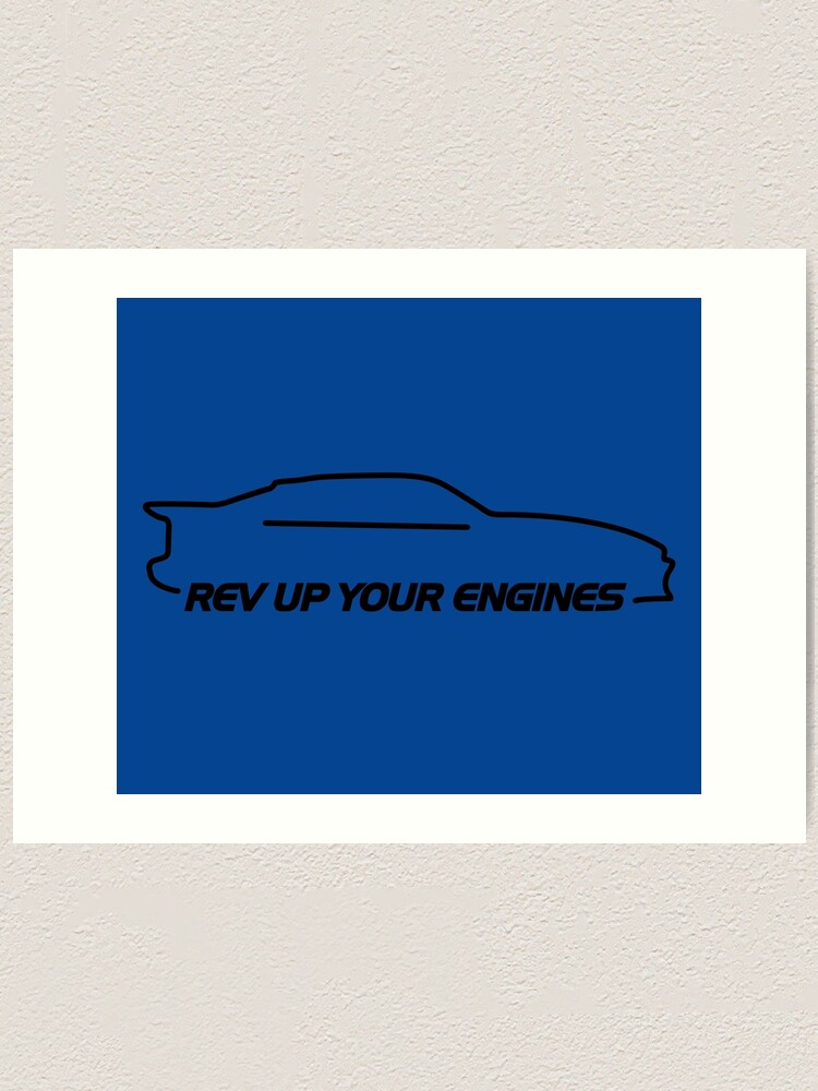 "Scotty Kilmer Rev Up Your Engines Silhouette" Art Print by