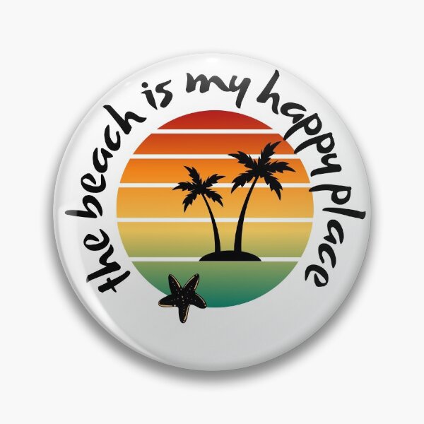 Item preview, Copy of The beach is my happy place. Palm tree design. designed and sold by sugarrosekitch.