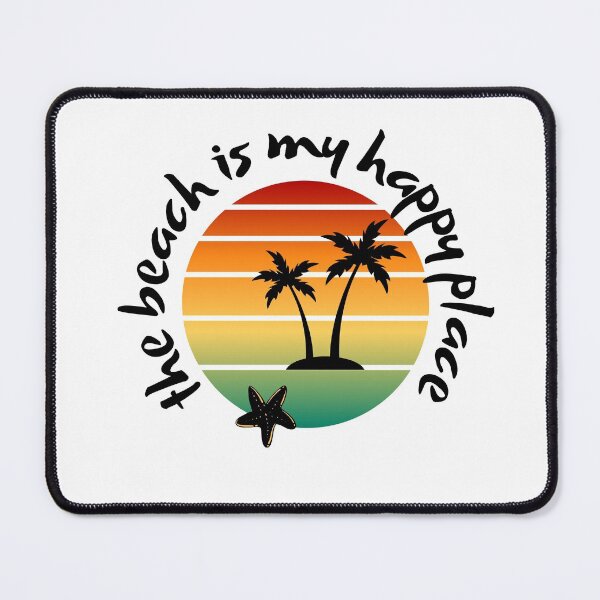 Item preview, Copy of The beach is my happy place. Palm tree design. designed and sold by sugarrosekitch.