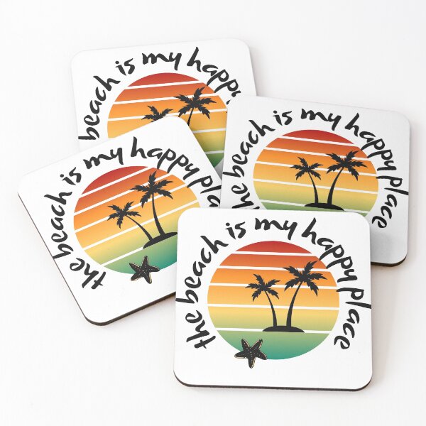 Item preview, Copy of The beach is my happy place. Palm tree design. designed and sold by sugarrosekitch.