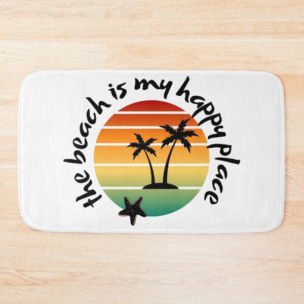 Item preview, Copy of The beach is my happy place. Palm tree design. designed and sold by sugarrosekitch.
