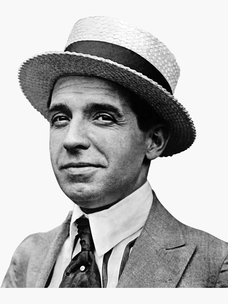 Charles Ponzi Portrait - Circa 1920" Sticker for Sale by warishellstore | Redbubble