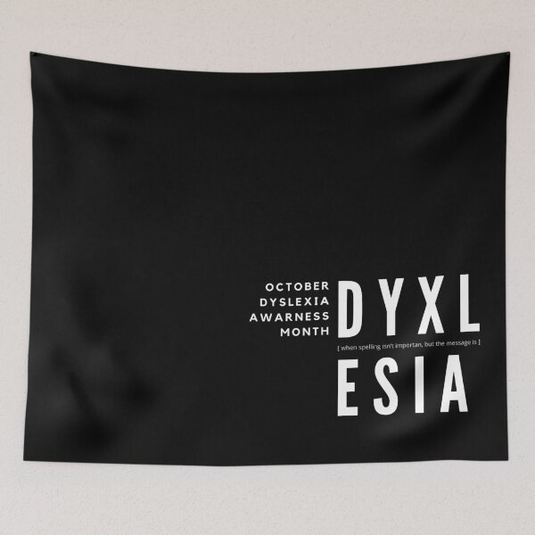 Item preview, October dyslexia awareness month designed and sold by Lillieoandco.