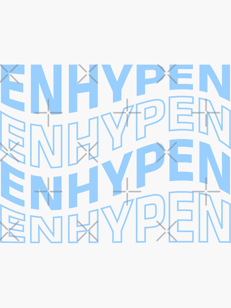 Pegatina ENHYPEN Logo Wave Ver De Yeasitrus Redbubble
