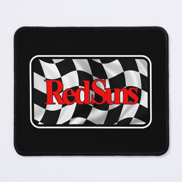Item preview, RedSuns Plate! Checkered Flag (on Black) designed and sold by epinkb.