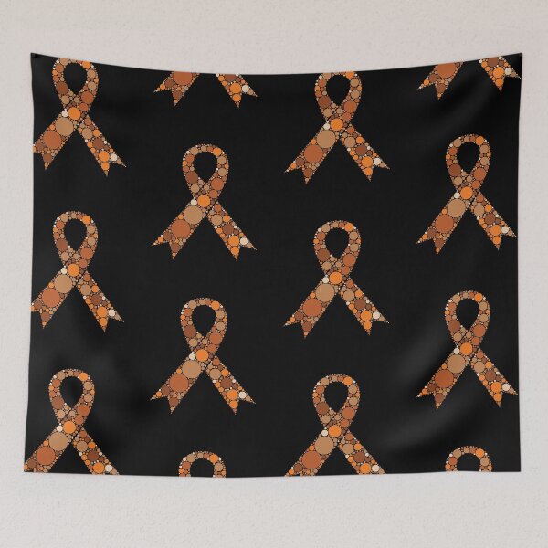 Item preview, Kidney Cancer Awareness Orange Polka Dot Ribbon designed and sold by GravitiTees.