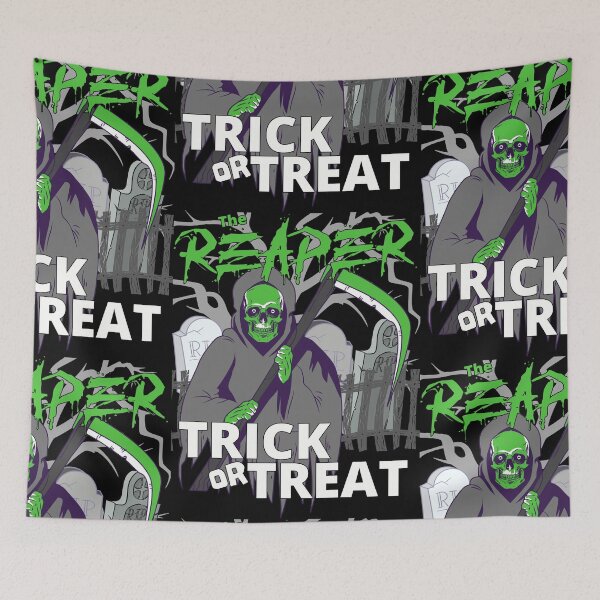 Item preview, Trick or Treat The Reaper Green designed and sold by 133DandC.