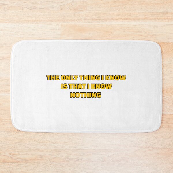 Item preview, The only thing I know is that I know nothing - Socrates wisdom quotes designed and sold by Inspirationmotivation.
