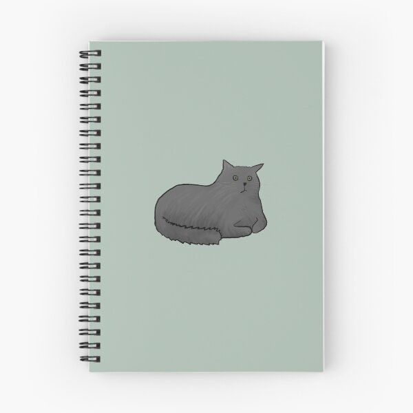 Item preview, Suspicious fat grey cat designed and sold by Marissa Roghair Stroud.